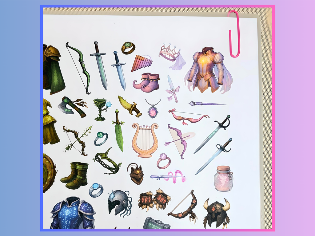 Reusable Inventory Tokens for RPGs - MEGA BUNDLE - 9 items included, over 25% Discount