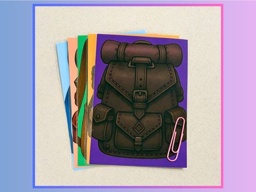 Backpack cards, Vol. 1 - A6 Laminated cards