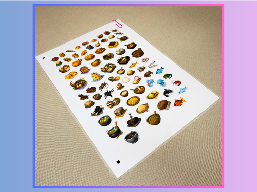 Foods, Vol. 1 - Repositionable A4 Inventory Sticker Sheet