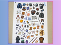 Magic Items, Vol. 3 - Monk, Warlock, Wizard, Fighter | Modular Inventory Sticker Sheet