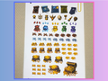 Gold Pieces (Elf)  - Modular Inventory Sticker Sheet for RPGs - Reusable on any paper