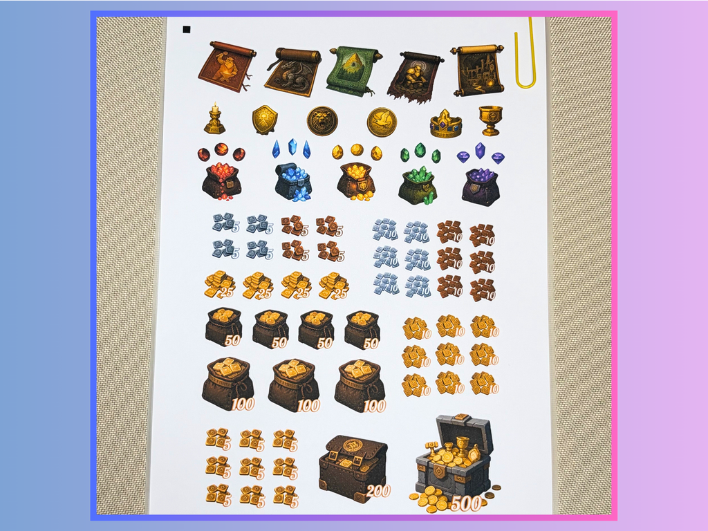 Reusable Inventory Tokens for RPGs - MEGA BUNDLE - 9 items included, over 25% Discount