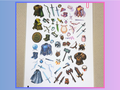Magic Items, Vol. 1 - Ranger, Mage, Bard, Barbarian | Repositionable A4 Inventory Sticker Sheet
