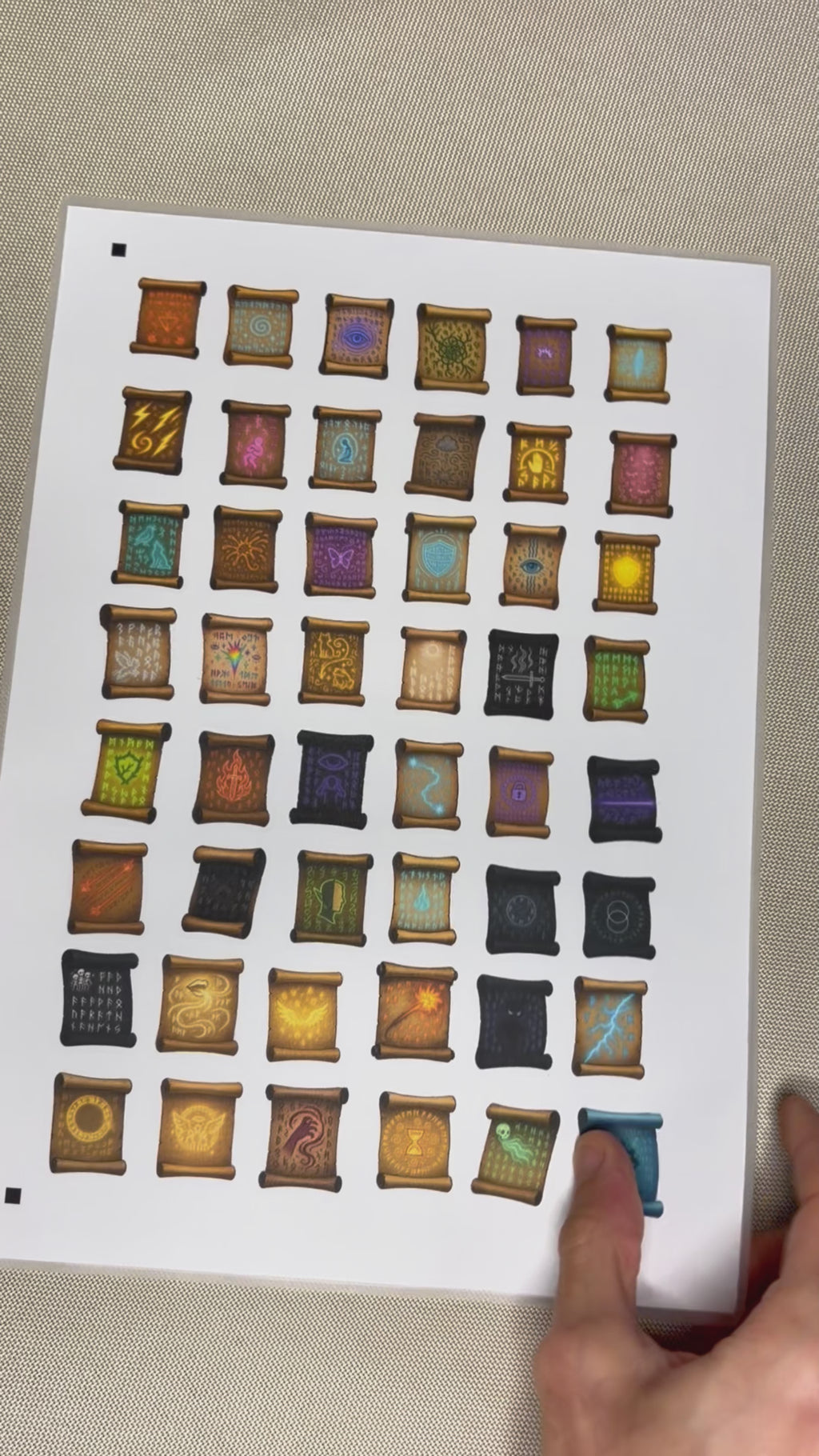 Reusable Inventory Tokens for RPGs - Consumables Bundle - Potions, Scrolls, Gold Pieces Stickers